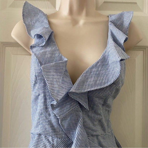 Hello Molly Blue Ruffled Jumpsuit - Picture 3 of 9